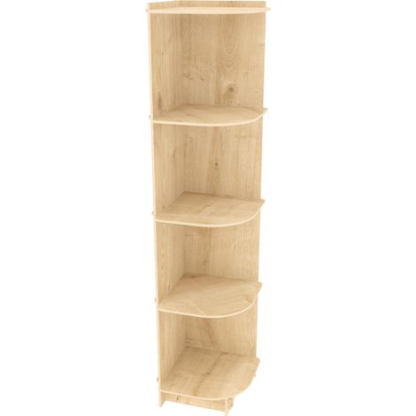 Decorotika - Liva 5-tier MDF Biblothèque d`angle Bookshelf Shelving Screwless Design (1/5)