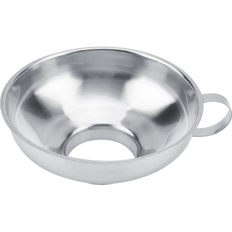Embudo de boca ancha, acero inoxidable, pulido espejo, cocina, mermeladas y cereales (1/5)