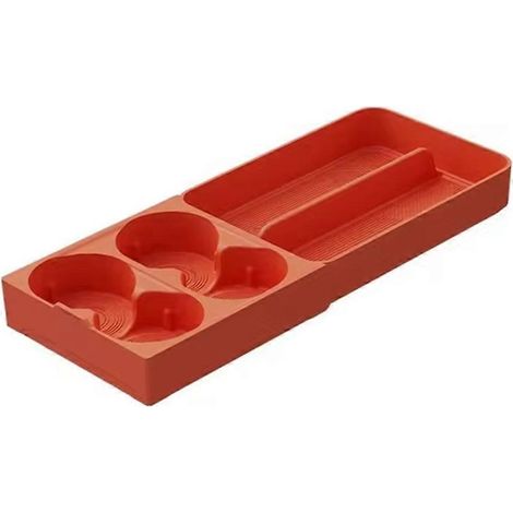 Accessoires auto - Porte-gobelet de réfrigérateur - Grille de fixation pour boissons - Coussinet en silicone pour LIXIANG L9 L7 L8 2024 - Orange (1/5)
