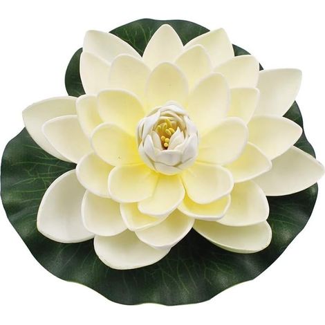 ZOLGINAH 6 pièces Mousse Flottante Artificielle Fleur de Lotus étanche Petite Fleur de Lotus nénuphar pour la Maison Jardin étang décor de Mariage (1/5)