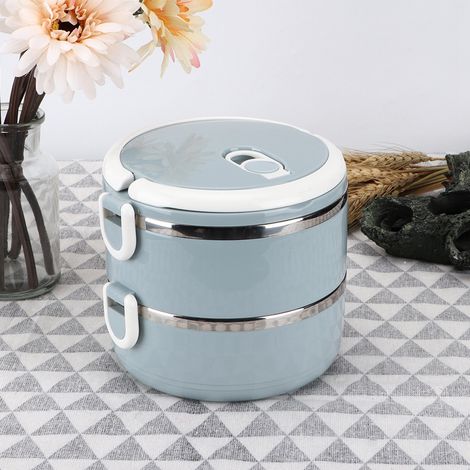 Tragbare Edelstahl-Lunchbox für blaue Reisnudeln (1/5)