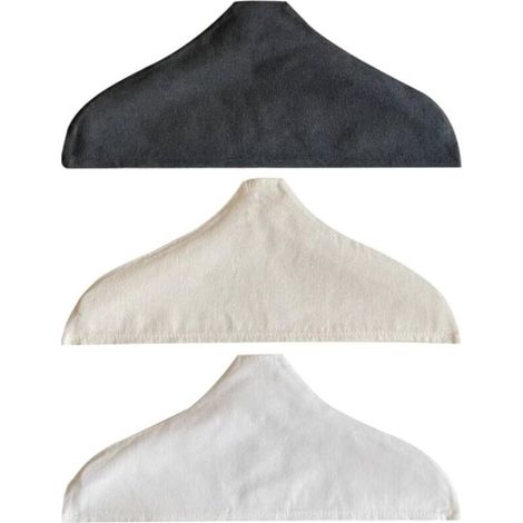 3 housses de cintre antidérapantes (4321cm) - coton, lin et bois housses en tissu pour pulls, pulls en cachemire et vêtements anti-poussière. (1/5)