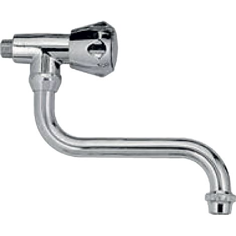 RUBINETTO PER LAVELLO A SNODO att. 1/2' - bocca cm 20