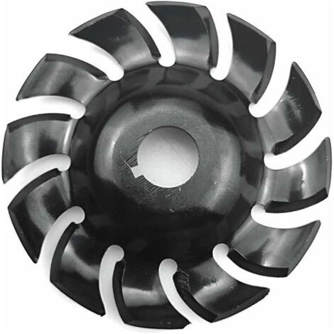 Disque de sculpture sur bois en acier Puissance de façonnage de disque de fraisage outil 115 mm 12 dents (1/5)
