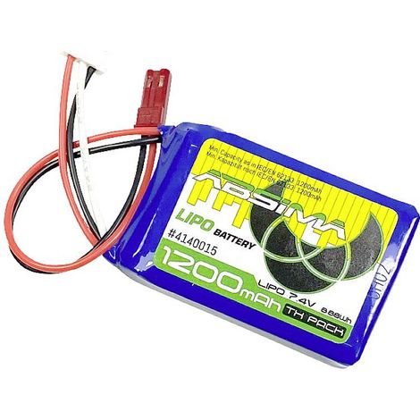 Absima Pack de batterie (LiPo) 7.4 V 1200 mAh Nombre de cellules: 2 Softcase BEC S283572