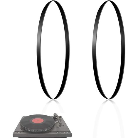 2 courroies élastiques en caoutchouc pour platine vinyle – remplacement – robustes et durables – largeur : 5 mm, longueur : 200 mm