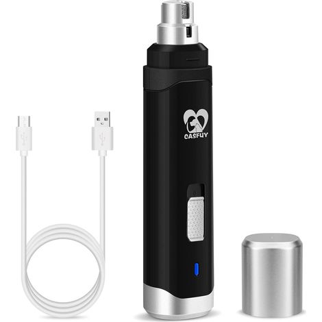 Lime à Ongle Chien - Coupe-Ongles électrique Rechargeable à 2 Vitesses pour Animaux de Compagnie toilettage et lissage des Pattes indolores pour Petits Chiens de Taille Moyenne Chats (1/5)