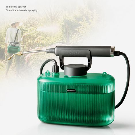 Spruzzatore elettrico da 5 litri - Ricaricabile tramite USB - Lancia telescopica - Zaino da giardinaggio - Batteria potente (1/5)
