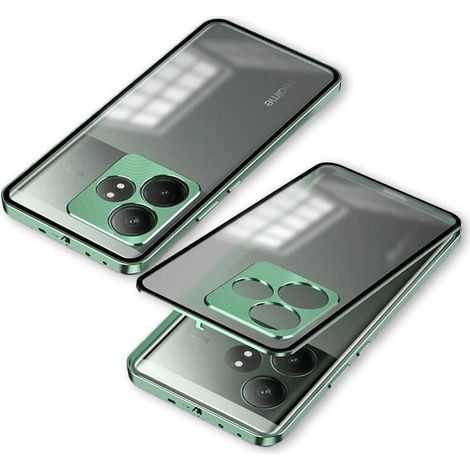 Custodia per Realme GT 6 / 6T, con cornice, verde (1/5)