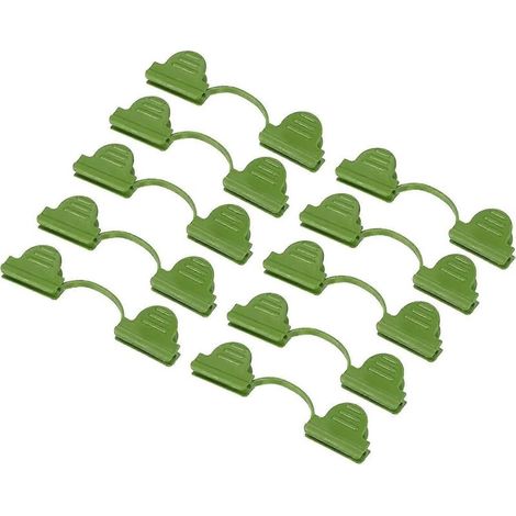 Greenhouse Clamps 6mm Diameter Plastic Elbow Console Wrap Buckle Clips For Plant Frame Shelter Shade Pack Of 20 (1/4)