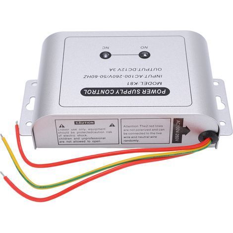 Alimentation Secteur 12V 3A pour Interphone Vidéo Portier et Contrôle d'Accès Électrique (1/5)