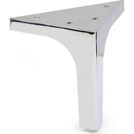 Q&Q pata metal itziar h120 cromo , La PATA METAL ITZIAR H120 CROMO es una pata de mueble o sofá de metal con un acabado en cromo y una altura de 120 mm.< (1/2)