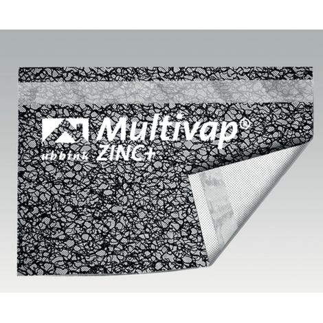 Ubbink – Rouleau d'étanchéité Multivap Zinc+ 1.5 x 25 m – Hautement perméable à la vapeur – Pour toits métalliques – 205007