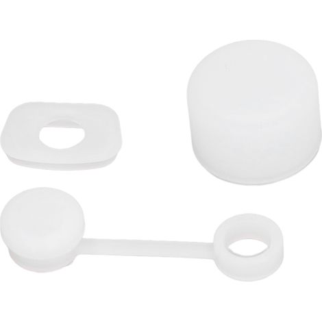Bouchon Anti-Déversement - Silicone Réutilisable - Pour Gobelet et Bouteille à Paille - Lot de 3 Pièces (1/5)