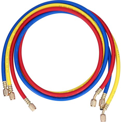 3Pcs Tuyau de Charge AC Détection Remplissage de Liquide Tuyau de Réfrigérant 3 Couleurs CT 360RYB R22 (1/5)