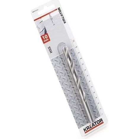 Punta in metallo HSS Ø 10x133mm KREATOR (1/2)