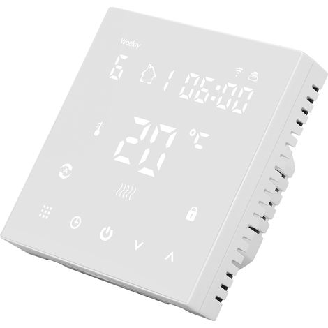 Thermostat intelligent 16A à affichage numérique avec télécommande WiFi pour smartphone, régulateur de température AC90–240V (1/5)
