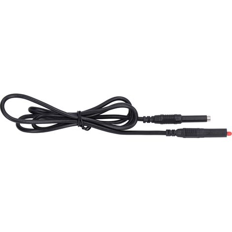 Kit de cordons de test à fiches bananes mâle-mâle empilables pour multimètre électrique, câble J.70027 4 mm, noir (1/5)