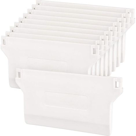 ZVD-Plaque de Lestage Store Californien - Kit de Réparation Poids de Store Vertical de Rechange 89 mm - Blanc (10 pcs) (1/4)