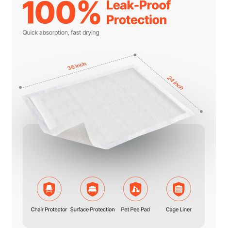 Alèse jetable, 762x914,5 mm, protège matelas pour incontinence avec protection à 5 couches, forte absorption pour lit, canapé, pour… (1/5)