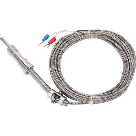 Thermoelement vom Typ K mit Druckfeder, abgeschirmter Thermoelementdraht für Factory5 Meter