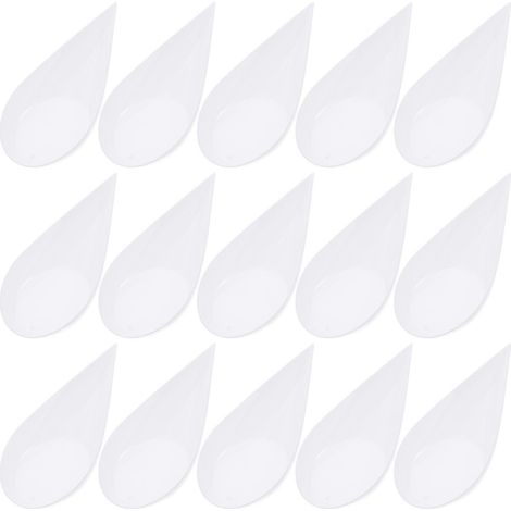 Cuillères à dessert en plastique pour gâteaux et dégustations, 10 x 5,2 x 1,5 cm, lot de 40. (1/5)