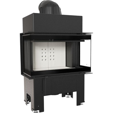 Warmluft Kamineinsatz KRATKI PRO NBC 7 kW ∅160 Links/Rechts Set HR (1/5)