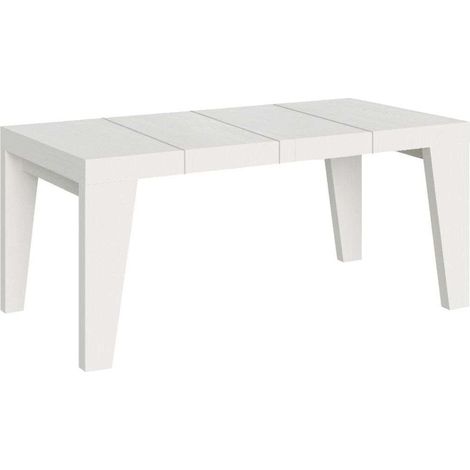 Tavolo allungabile 120/224x90 cm Naxy Premium bianco frassino (1/3)
