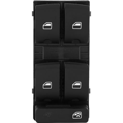 Kit de 6 interrupteurs de commande principaux pour phares, rétroviseurs et vitres de voiture pour Audi A4 B6 B7 2002-2008 (1/5)