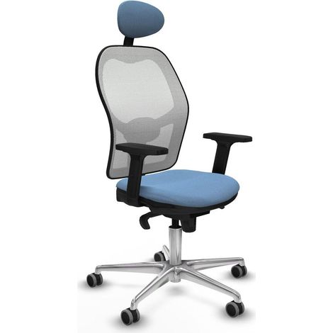 Piqueras y Crespo Jorquera chaise bureau bleu clair ergonomique (1/3)