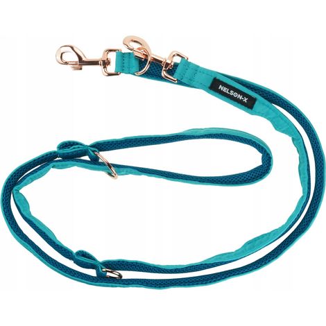 Cordón reversible Nelson-X Goldie de 2 m/1,5 con mosquetón mediano. Producto pulido. (1/5)