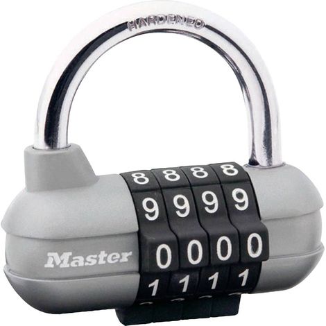 Master Lock P22164 Lucchetto Argento, Nero Serratura a combinazione numerica