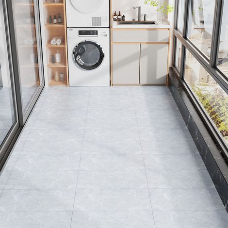 28Pcs 60x30cm Realistic Stone Texture Self Adhesive PVC Flooring (1/5)