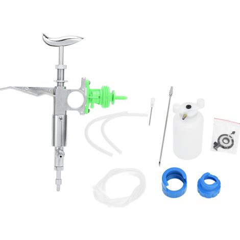 Injecteur Continu Vétérinaire Réglable 5ML pour Moutons, Bovins, Cochons, Volailles (1/5)