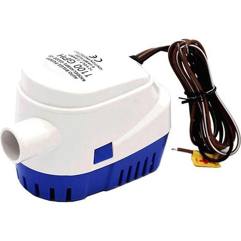 Automatische Bilgenpumpe (12 V/24 V DC) mit Schwimmerschalter, tauchfähig, für Boote, 600/750/1100 GPH
