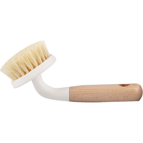 Sisal-Spülspieß mit Holzgriff und Aufhängeloch, multifunktionaler Reiniger für Töpfe, Pfannen und Arbeitsplatten (1/5)