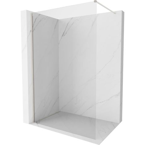 Mexen Kioto-X panel de ducha Walk-in 60 x 200 cm, transparente 10 mm, níquel cepillado - 800-060-101-97-00-X (1/5)