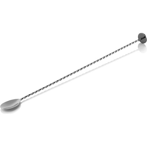 Cuillère bar torsadée avec embout pilon 40 cm gun metal inox 18/8 NOCTURN - Was Germany (1/2)
