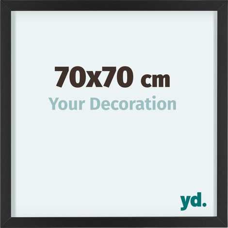 yd. - Cadre photo 70x70 - Noir - Aluminium - Virginia (1/5)