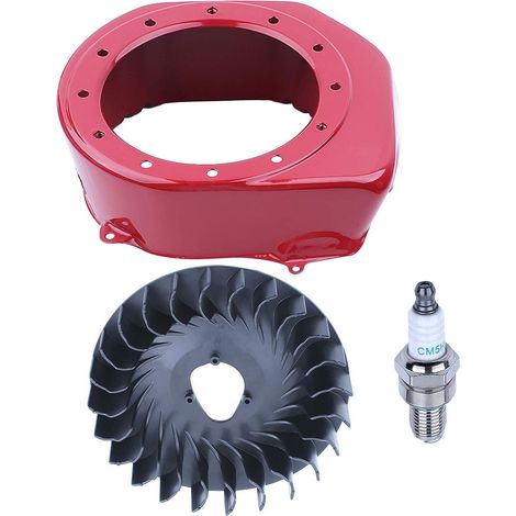 Adefol Volant ventilateur Refroidisseur Lanceur à rappel Capot Bougie pour Honda GX160 5.5HP GX200 6.5HP Moteur Générateur (1/5)