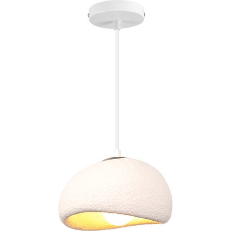 Lustre rétro 20 cm E27 – Abat-jour en matériaux de haute qualité – Longueur câble réglable 100 cm – Éclairage intérieur moderne – (1/5)