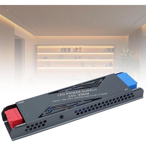 LED Transformateur 220V 24V 300W 12,5A Alimentation LED Driver 24V 300W Ultra Fin LEDs Transfo Alimentation à Découpage Convertisseur De Tension AC à DC Pour Ruban LEDs Intérieur (1/5)