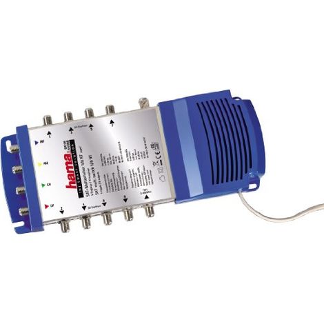 Commutatore satellite Hama 8 uscite 18 W 18 V