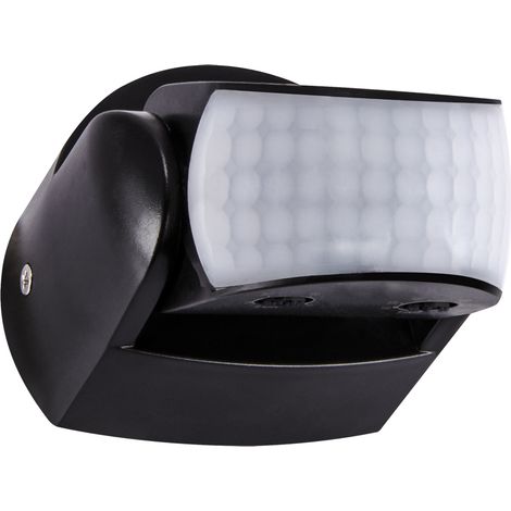 Sensore di movimento 1200W 230V 180 gradi 12m IP65 nero PIR pattuglia Ideus 03923 (1/2)