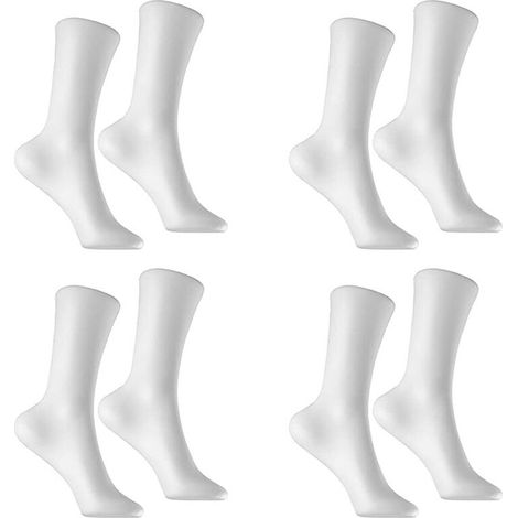 Adatto per espositori da 8 pezzi per piedi e calze da donna, scaffali per l'esposizione di piedi e calze, scaffali per l'esposizione di braccialetti e gioielli, colore bianco.