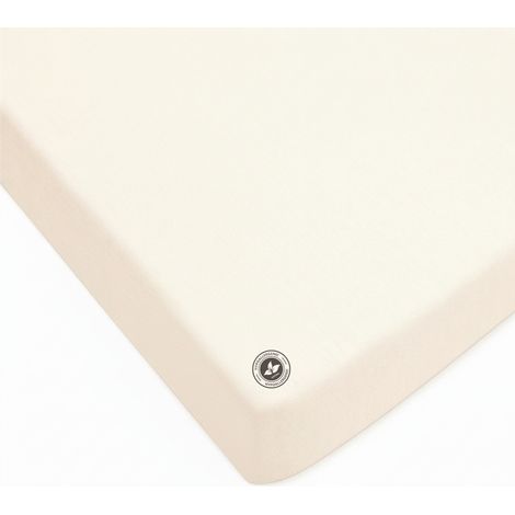 Sábana bajera ajustable 120x60 Natural Antialérgica AZS CRUDO