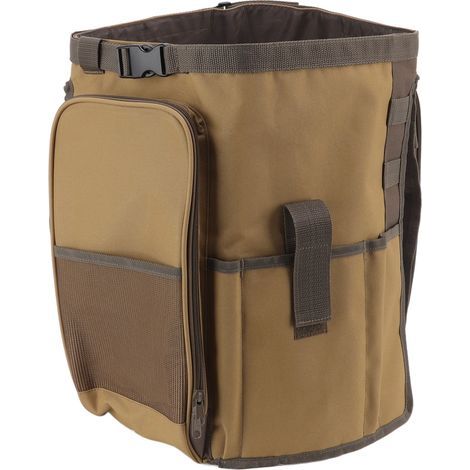 Seau Organisation Sac Forme Ronde Grande Capacité Portable Poignée Kaki Extérieur Seau Sac Outils pour Jardin (1/5)