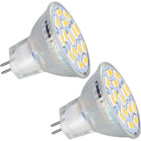 Ampoule Halogene,Remplacement Lampes halogènes 12 V et Lot de 2 Ampoule Spot Halogène MR11 avec Couvercle en Verre Avant pour Éclairage sur Rail,Ampoule à culot en céramique pour Chambre (1/5)