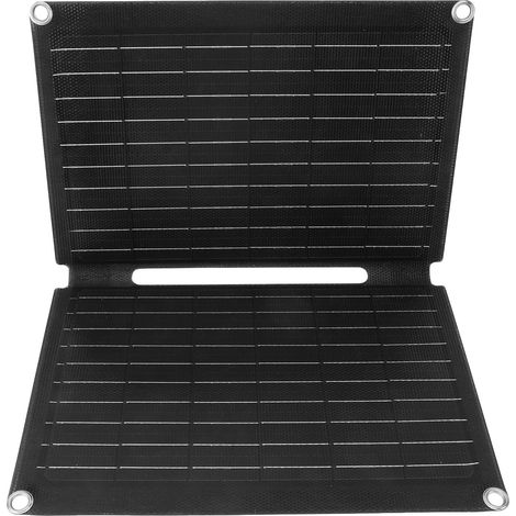 Chargeur Solaire Pliante 40W Double Volet Silicium Monocristallin ETFE 5V USB Double Portable avec Instrument Visée et Aimants 4 Ventouses 12V (1/5)