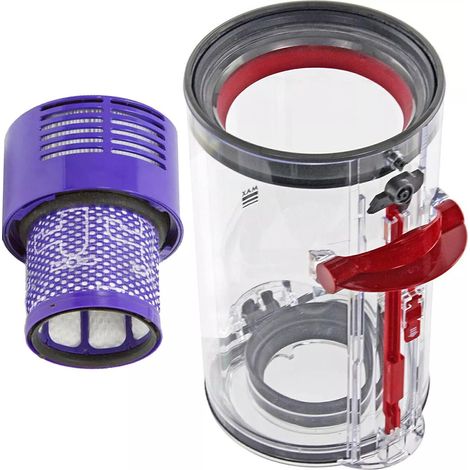 Seau à poussière compatible avec les aspirateurs Dyson V6, V7, V8, V10, V11 et V12.